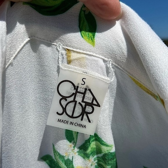 ✨Like New✨ Chaser Lemon Cover-Up Tie-Front Top - Womens Small. - Picture 3 of 3